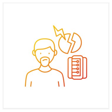 Sahte bilgi gradyan simgesi