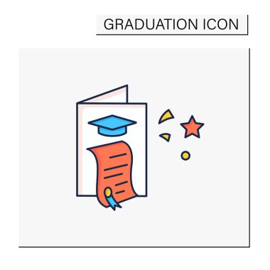 Mezuniyet kartı renk simgesi