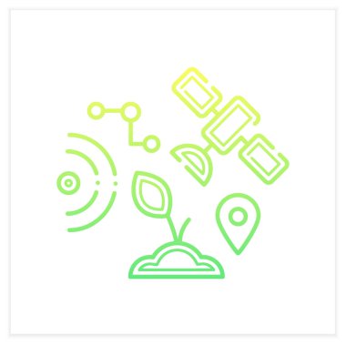 GPS coğrafi gradyan simgesi