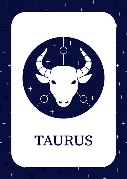 Taurus kaart pictogram — Stockvector