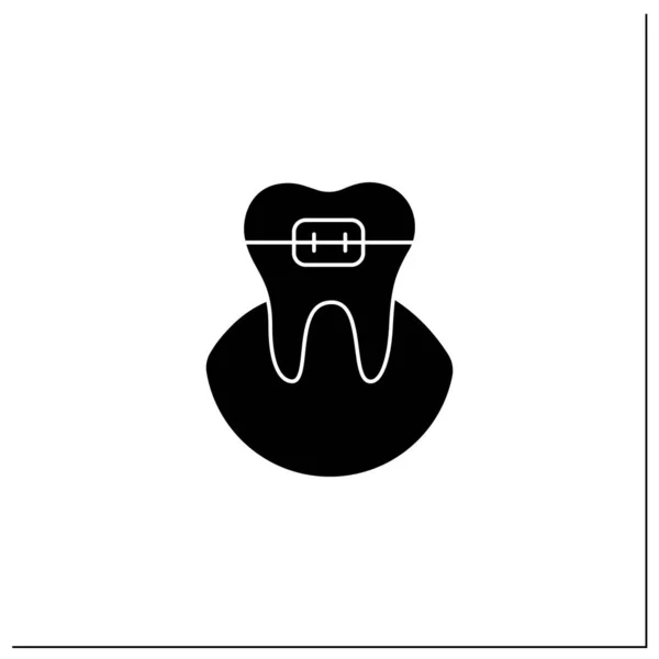 Ikone der Kieferorthopädie — Stockvektor
