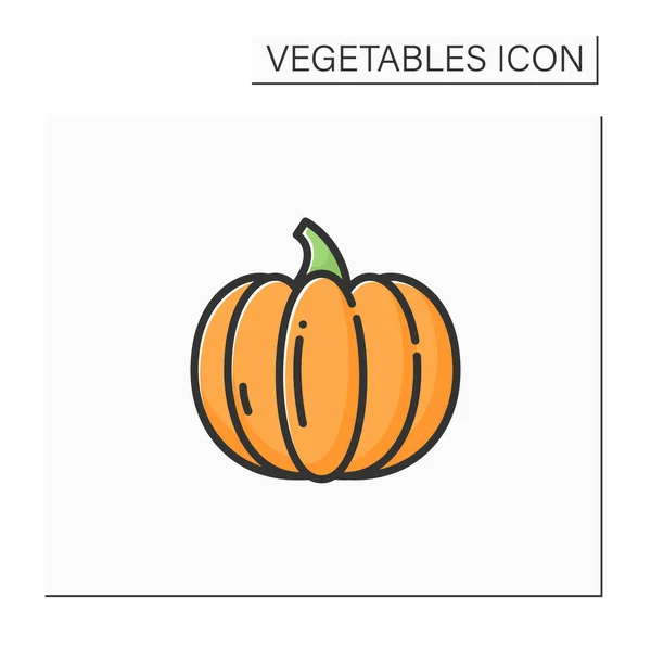 Icono de color de calabaza — Vector de stock