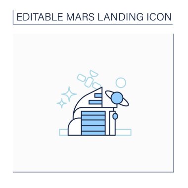 Boşluk merkezi çizgi simgesi