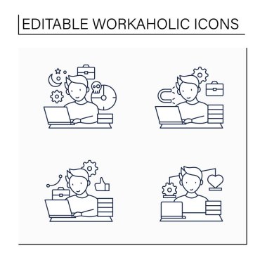 İşkolik satır simgeleri ayarlandı