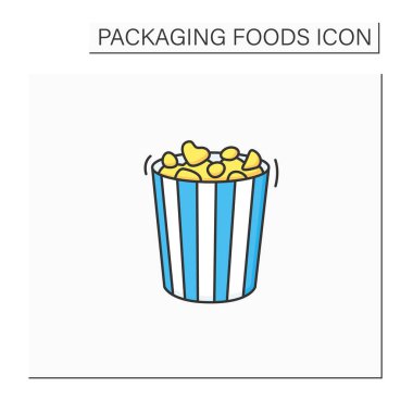 Patlamış mısır rengi simgesi