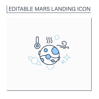 Mars iklim çizgisi simgesi