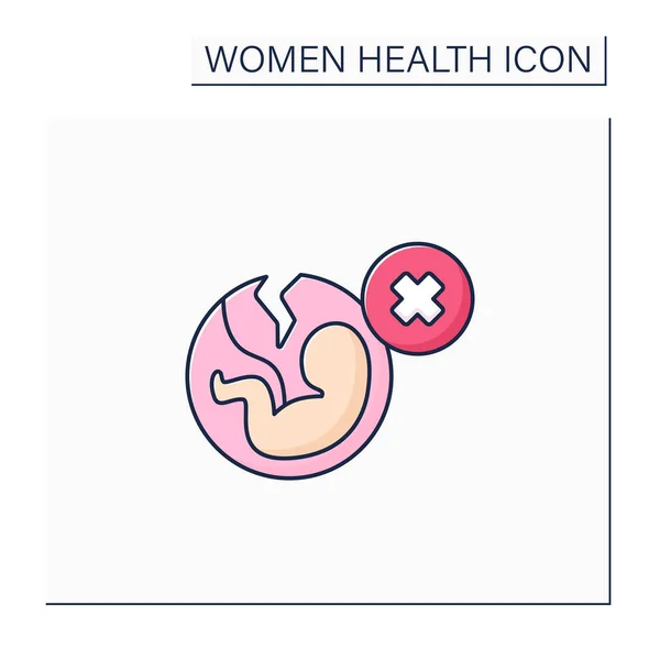 Abortion color icon — Stock Vector