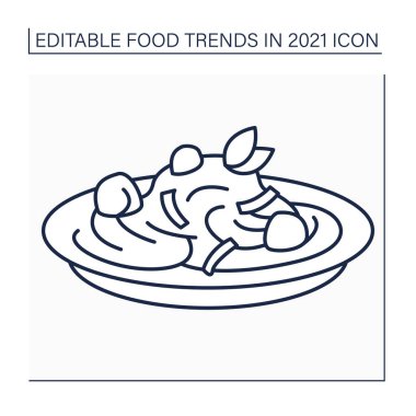 Makarna tarifleri satır simgesi