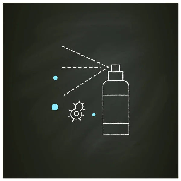 Icône de craie antibactérienne — Image vectorielle