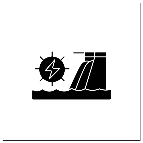 Symbolbild Wasserkraft — Stockvektor