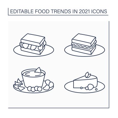 Gıda eğilimleri çizgi simgeleri belirlendi