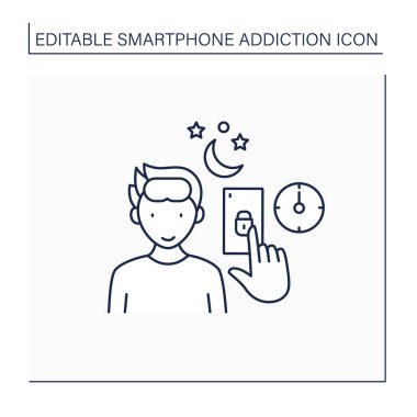 Satır simgesini kontrol et