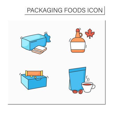 Gıda renk simgeleri paketleniyor