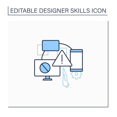 Sınırlama çizgisi simgesi