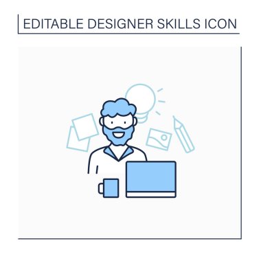 Tasarımcı satırı simgesi