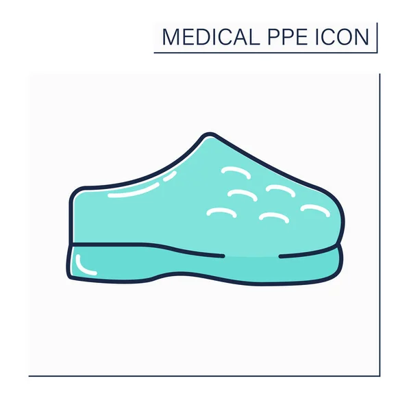 Medical shoe color icon — Stock Vector