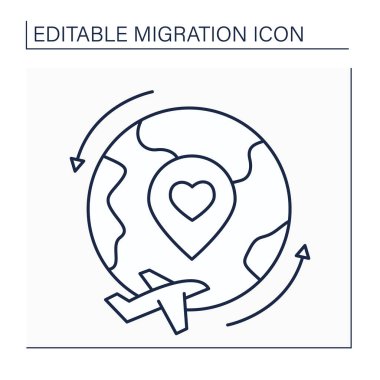 Dönüş çizgisi simgesi