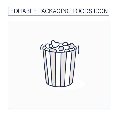 Patlamış mısır çizgisi simgesi