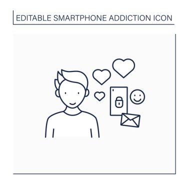 Sanal ilişki çizgisi simgesi