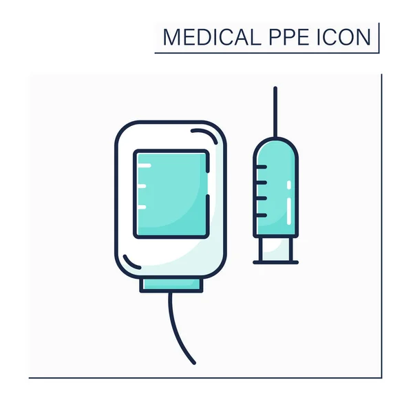 Medical consumables color icon — Stock Vector