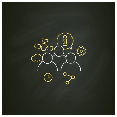 Bilgi toplumu tebeşir simgesi