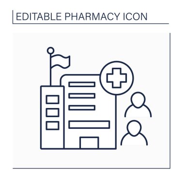 Halk sağlığı çizgisi simgesi