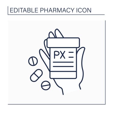 Etiket satır simgesi