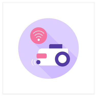 Akıllı temizleyici düz simge