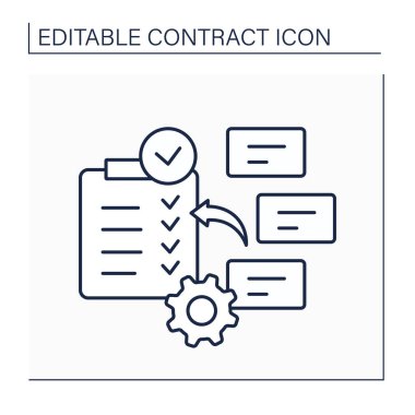 Sözleşme satırı simgesine konu