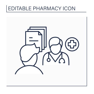 Eczacılık bakım hattı simgesi