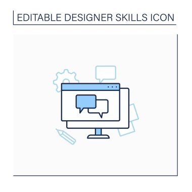 İletişim satırı simgesi