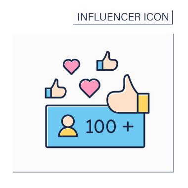 Popüler olmayan blogger renk simgesi