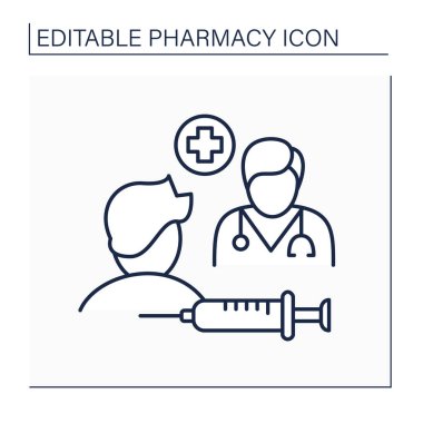 Özel uyuşturucu çizgisi simgesi