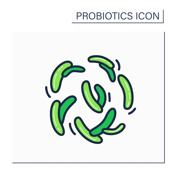 Lactobacillus icono de color — Vector de stock