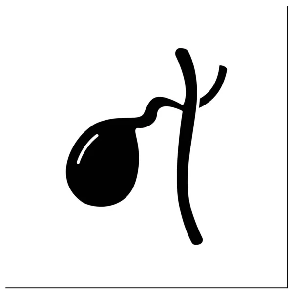 Ikone der Gallenblase — Stockvektor