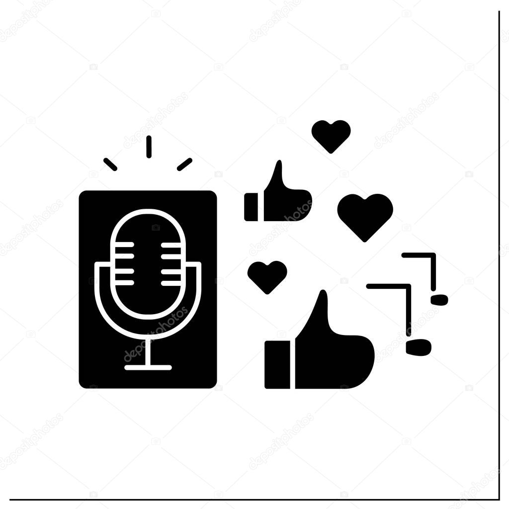Podcasts glyph icon