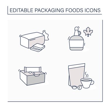 Gıda hattı simgeleri paketleniyor