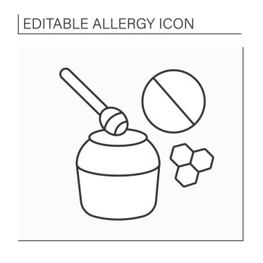 Gıda çizgisi simgesine alerji