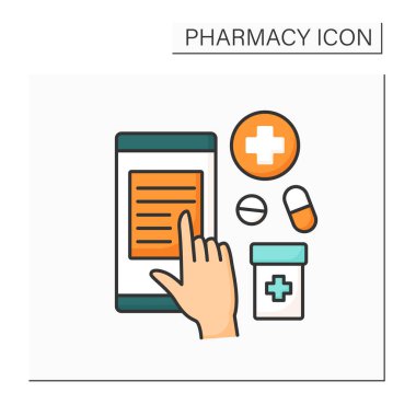 Çevrimiçi reçeteli renk simgesi