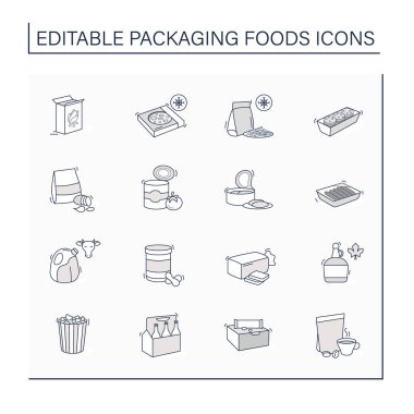 Gıda hattı simgeleri paketleniyor