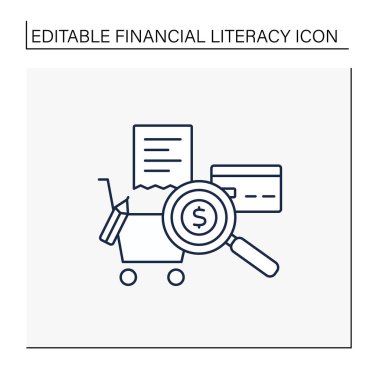 Harcama çizgisi simgesi takip ediliyor