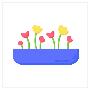  Mikroyeşiller düz simge