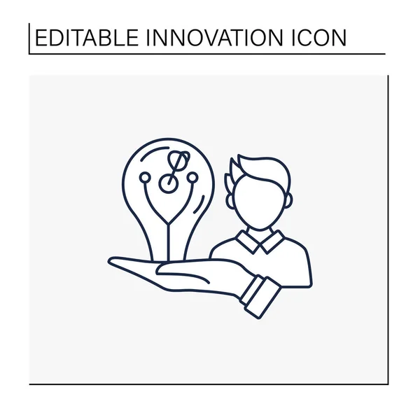 Ikone der Innovationslinie — Stockvektor