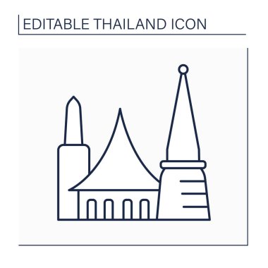 Bangkok line icon
