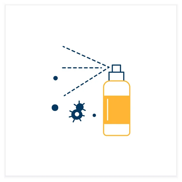 Antibakterielles Spray flach Symbol — Stockvektor
