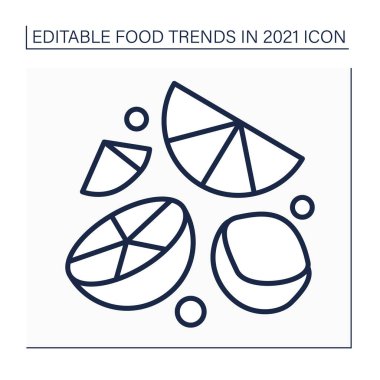 Sert maden suyu çizgisi simgesi