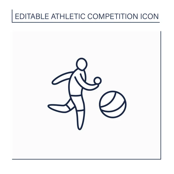 Handball-Liniensymbol — Stockvektor