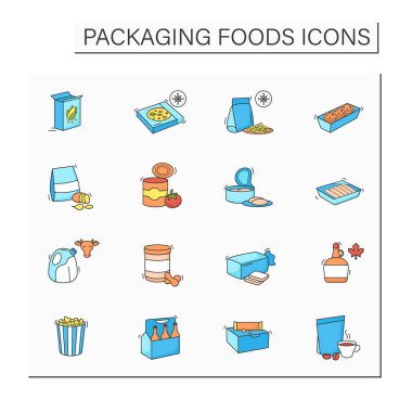 Gıda renk simgeleri paketleniyor