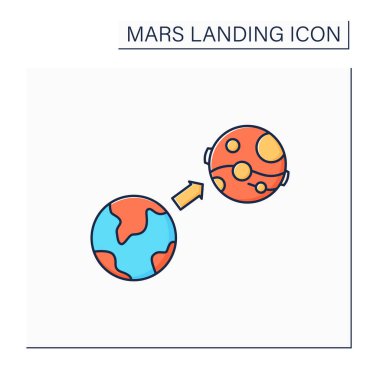 Mars görev rengi simgesi