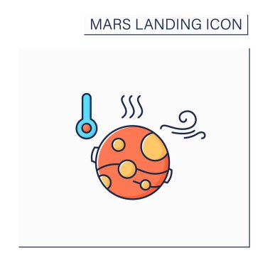 Mars iklim rengi simgesi